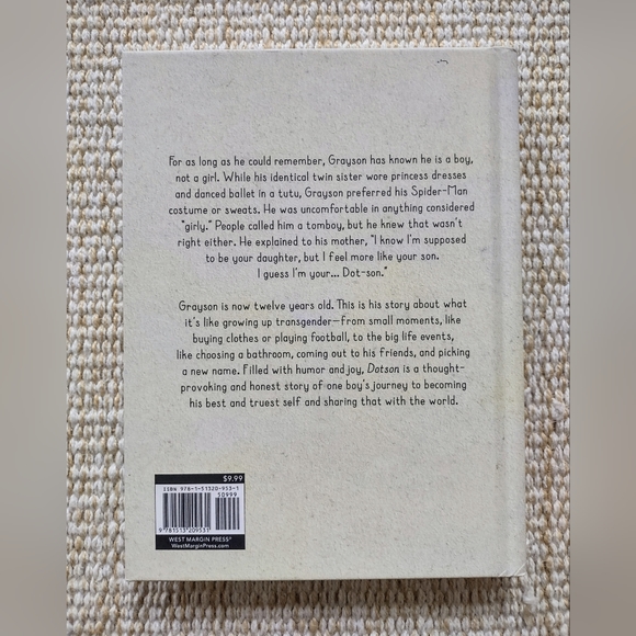 Dotson: My Journey Growing Up Transgender hardback book - Picture 3 of 3